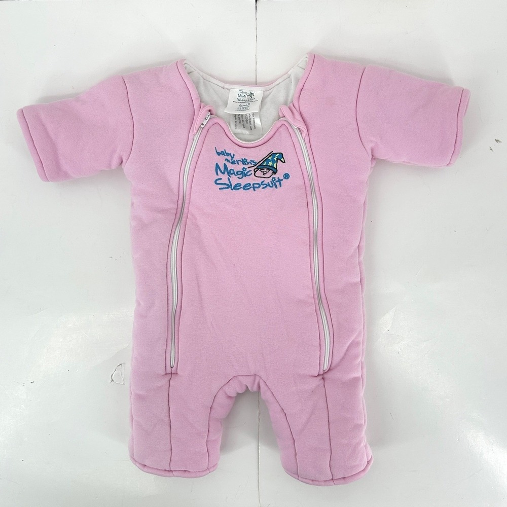 Baby Merlin's Magic Sleepsuit Pink Cotton Small 3-6 months